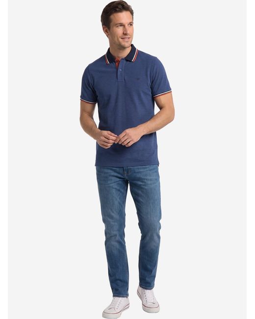 Redmond Shirt Basic in Blue für Herren