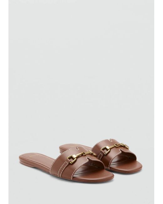 Mango White Sandale