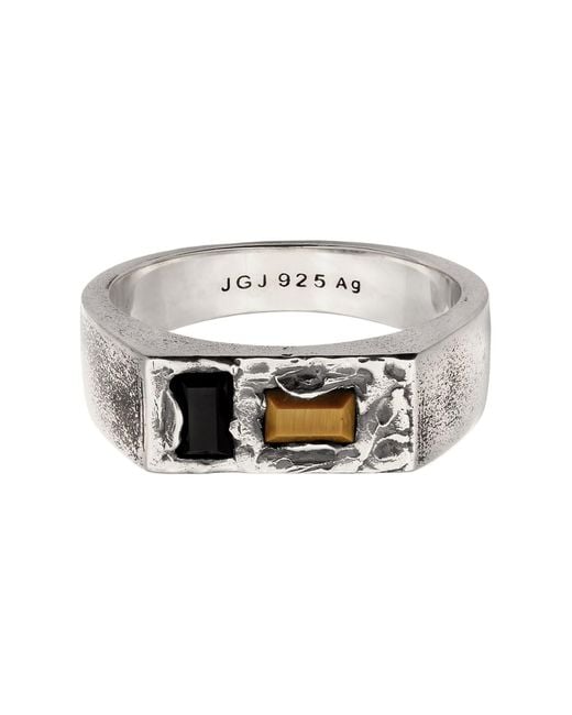 Haze & Glory Ring in White für Herren