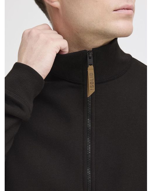 Solid Sweatjacke Sdarnol in Black für Herren