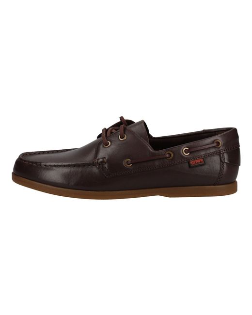 Clarks Halbschuhe Leder Bootsschuh in Brown für Herren