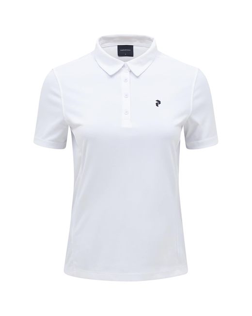 Peak Performance White Poloshirt 'Alta'