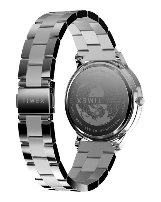 Timex Analoguhr Waterbury Classic Moon Phase in Gray für Herren
