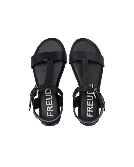 FREUDE Black Sandale Alea