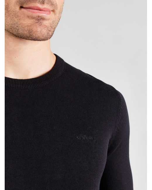 S.oliver Pullover in Black für Herren