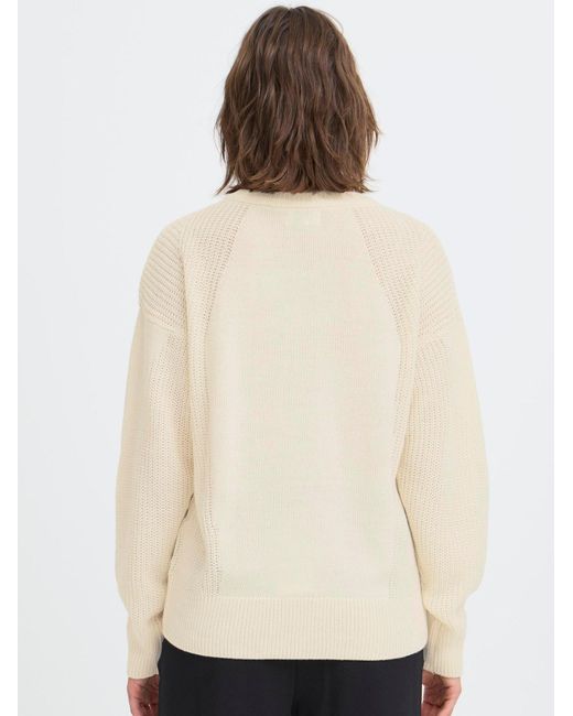 Oxmo White Strickpullover Oxiselmo