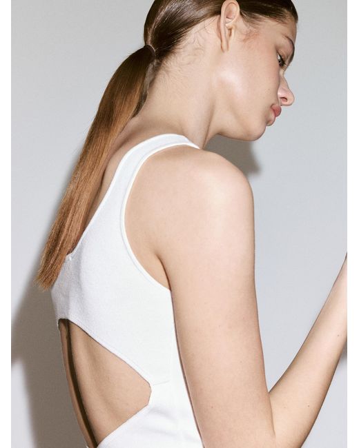 Mango White Kleid Globis