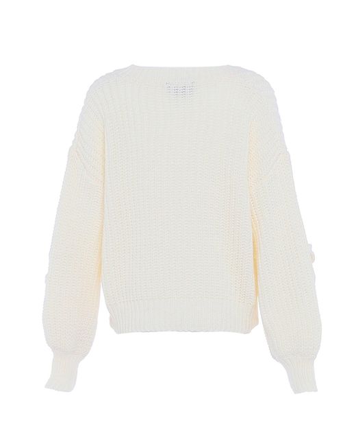 faina White Pullover