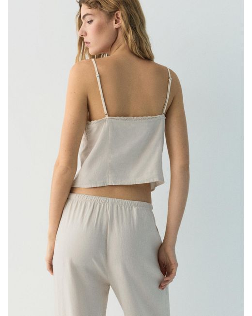 Pull&Bear White Top Pacific