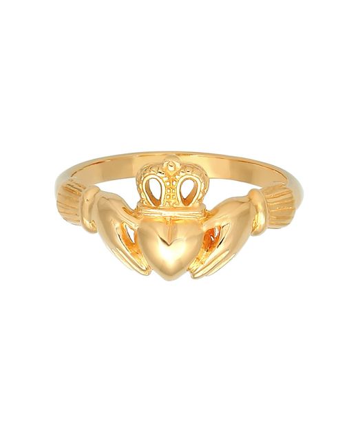 Elli Jewelry Metallic Ring Claddagh, Herz, Krone