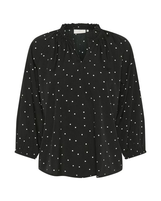 Kaffe Black Bluse Kasandy