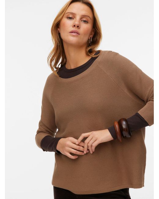 Vero Moda Brown Pullover Vmnew Nora