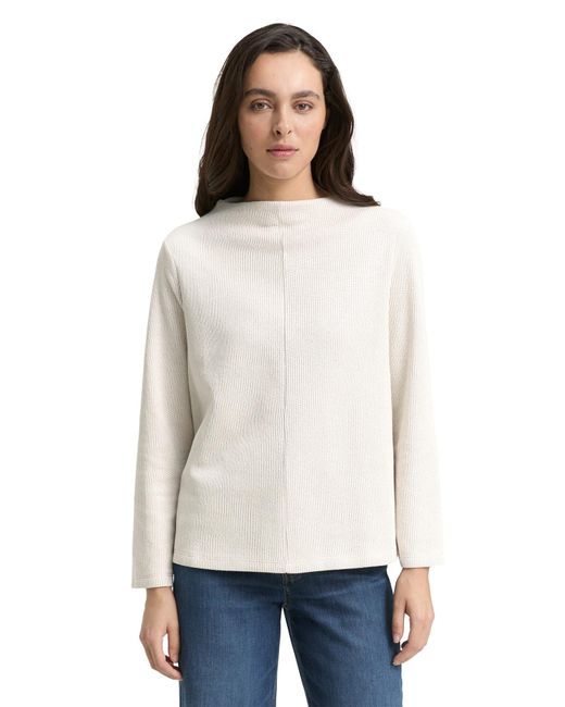 Tom Tailor White Pullover
