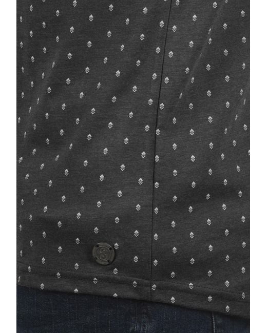 Solid Shirt 'aaron' in Black für Herren