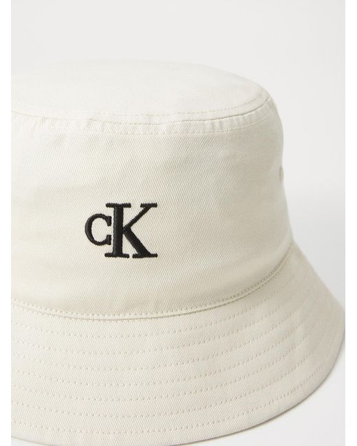 Calvin Klein Hut Ck Monogram Embroidery in White für Herren