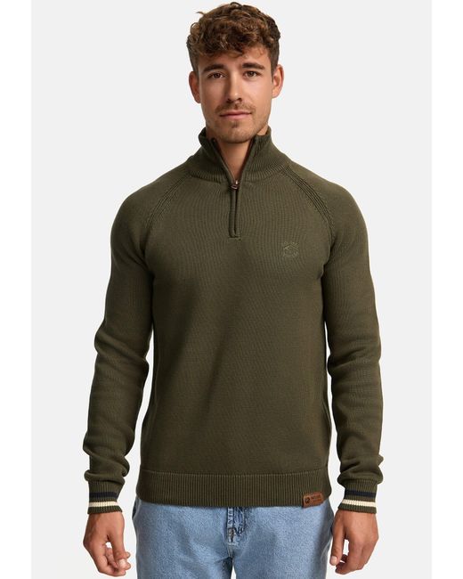 INDICODE Pullover Swift in Green für Herren