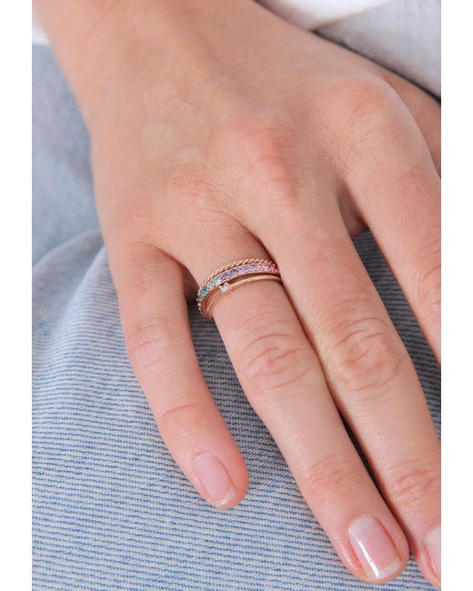Elli Jewelry Multicolor Ring-Set