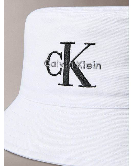 Calvin Klein White Hut Ck Monogram Embroidery