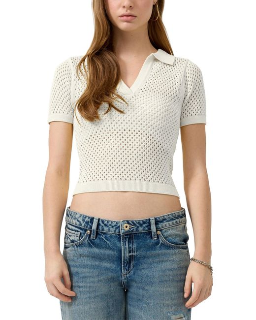 QS White Strickpullover