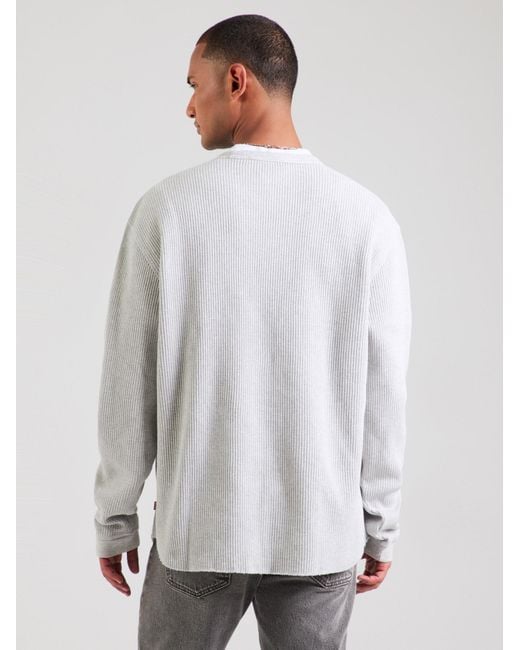Levi's Levis Long Sleeve Relaxed Thermal Tee in Gray für Herren