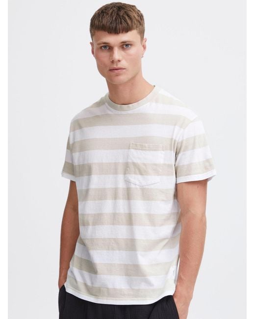 Solid T-Shirt Iko in White für Herren
