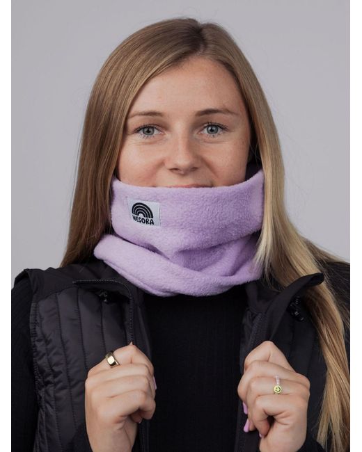 WESORA GmbH Purple Schlauchschal Fleece Neckwarmer