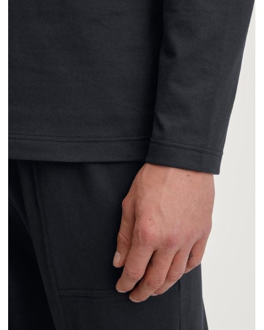 Calida Shirt Remix Basic Sleep in Black für Herren