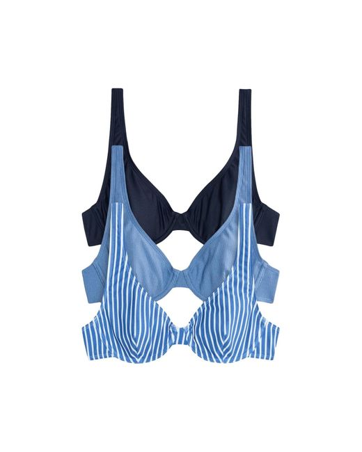 The Set Blue Bikinitop