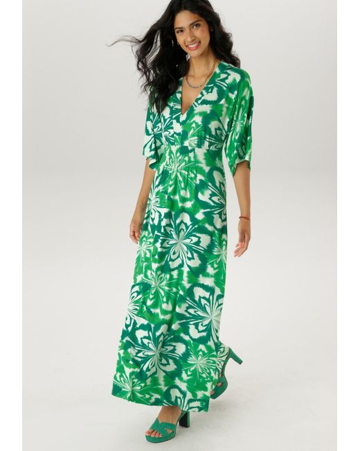 Aniston SELECTED Green Kleid