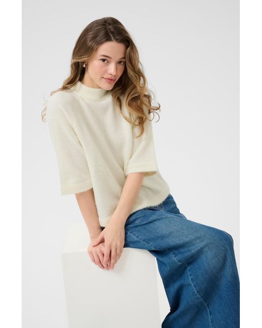 Kaffe White Pullover Kamarina