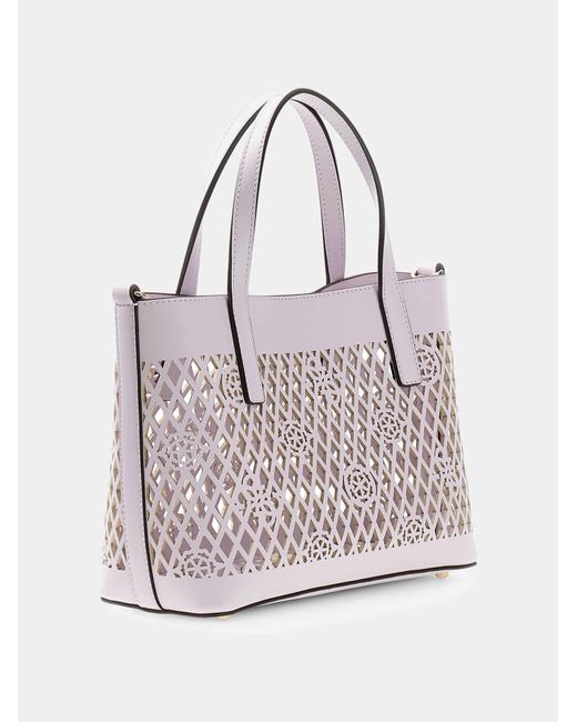 Guess White Shopper Letty