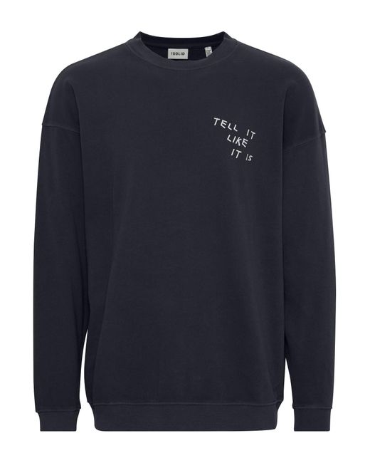 Solid Sweatshirt Ingvor in Blue für Herren
