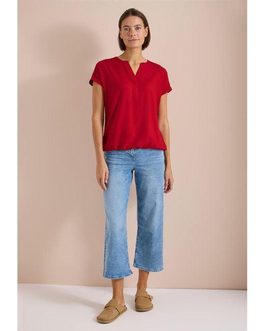 Cecil Red Bluse