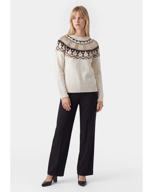 Usha White Pullover