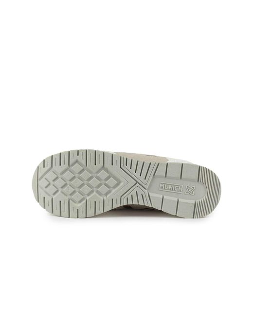 Munich White Trainers Dash Sky