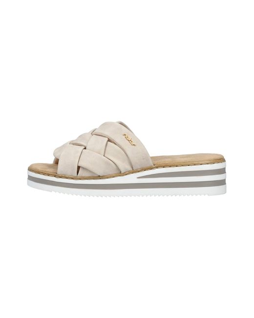 Rieker White Pantolette