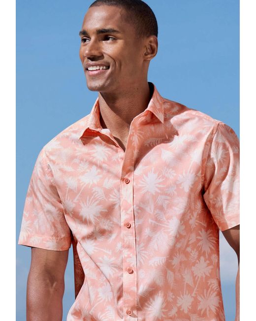 Beachtime by Lascana Hemd in Pink für Herren