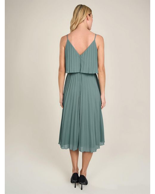 Apart Blue Kurzes Plisseekleid