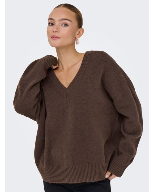 ONLY Brown Pullover