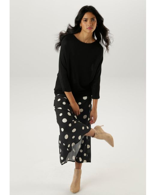 Aniston SELECTED Black Pullover