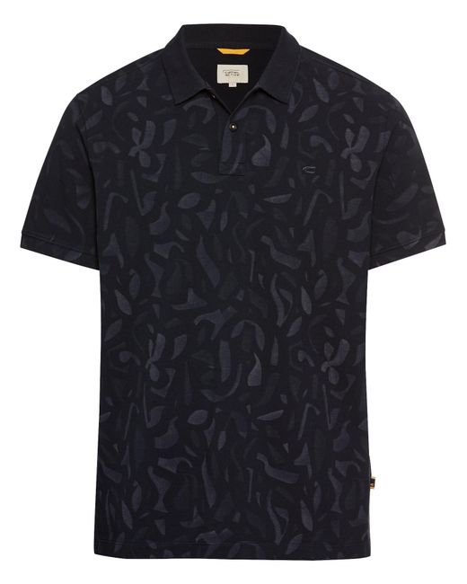 Camel Active Kurzarm Poloshirt Aus Reiner Baumwolle in Black für Herren
