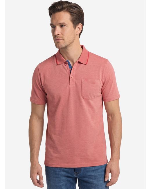 Redmond Shirt Basic in Pink für Herren