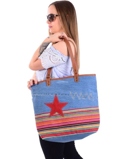 Sunsa Blue Shopper