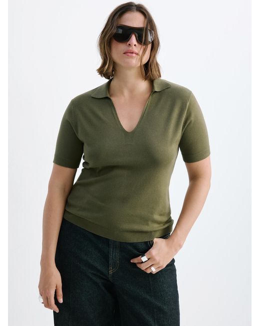 Mango Green Pullover Basiber
