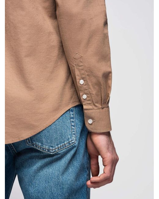 Ombre Hemd in Natural für Herren