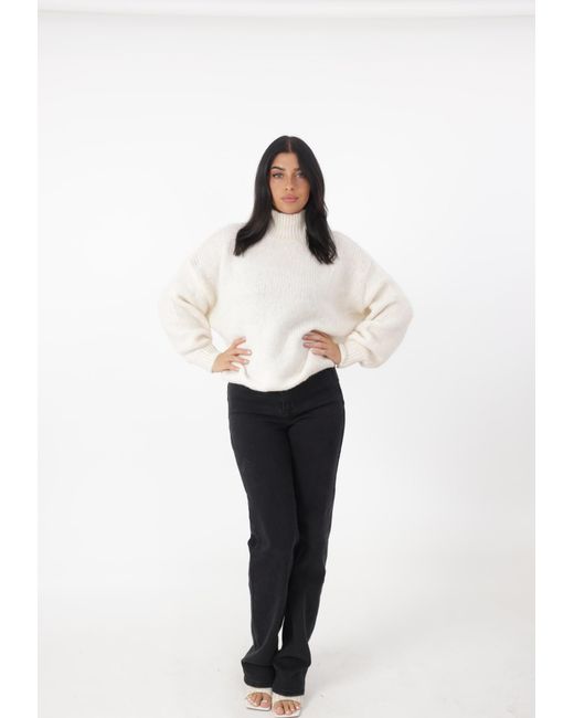 Elara White Pullover