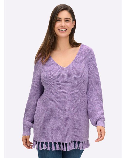 Sheego Purple Pullover