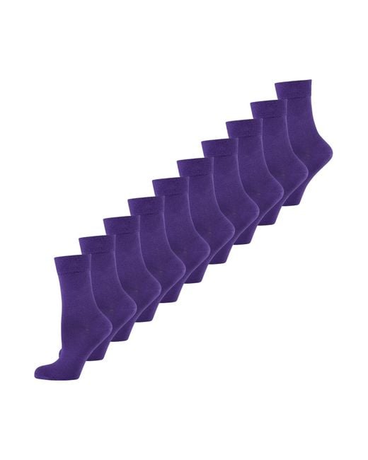 Nur die Purple Freizeitsocken Colour Socken Bunt
