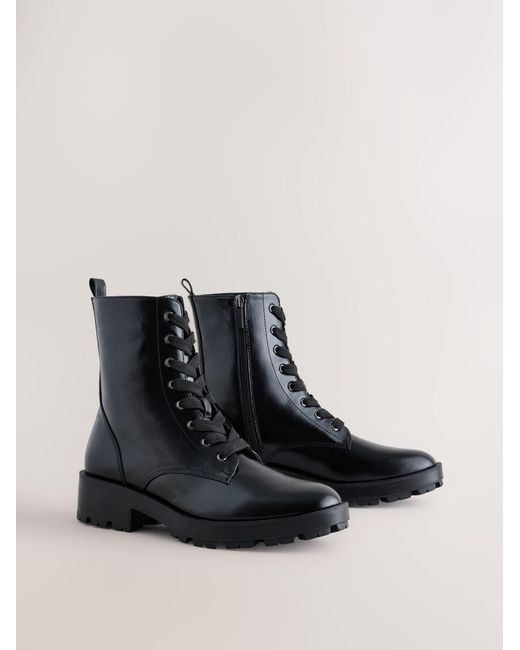 Next Black Schnürstiefelette