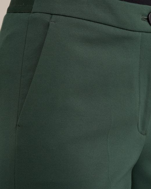 WE Fashion Green Bügelfaltenhose